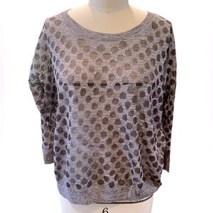 Madewell burn out polka dot fine gauge too small